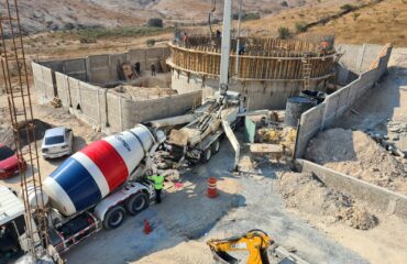 Tanque de concreto armado para almacenamiento de agua