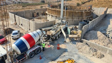 Tanque de concreto armado para almacenamiento de agua